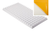 Pyramidenschaumstoff aus Basotect® 100cm x 50cm x 7cm,weiss,klebend