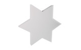 Weißer Stern aus Basotect® 50 x 50 x 5cm 6Eckig