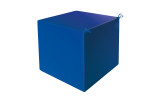 Akustikwürfel aus Basotect® 60 x 60 x 60cm, mit blauem Bezug