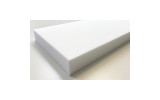 Absorber aus Basotect® Schaumstoff 100cm x 25cm x 5cm, weiss