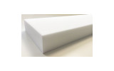 Absorber aus Basotect Schaumstoff 100cm x 25cm x 7cm, weiss