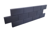 Akustikriegel Mauer aus Basotect® Schaumstoff 119cm x 14,9cm x 5cm, dark