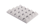 Handmuster Basotect® Pyramide grau