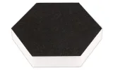 Hexagon aus Basotect® 29cm x 5cm in Schwarz