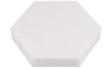 Hexagon aus Basotect® 29cm x 5cm in Weiß