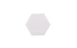 Hexagon aus Basotect® 29cm x 5cm in Weiß