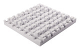 Manhattenabsorber + Diffusor aus Basotect® G+ 60cm x 60cm x 9cm, hellgrau