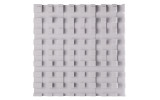 Manhattenabsorber + Diffusor aus Basotect® G+ 60cm x 60cm x 9cm, hellgrau