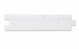 Akustikriegel Mauer aus Basotect® Schaumstoff 119cm x 14,9cm x 5cm, weiß