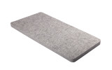 PET-VLIES Akustikabsorber 120cm x 60cm x 5cm, anthrazite/graue Vliesoberfläche