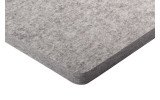 PET-VLIES Akustikabsorber 120cm x 60cm x 5cm, anthrazite/graue Vliesoberfläche