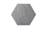 PET-VLIES Akustikabsorber Octa 29cm x 29cm x 5cm, anthrazite/graue Vliesoberfläche