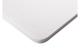 PET-VLIES Akustikabsorber 120cm x 60cm x 2,5cm, weiße Vliesoberfläche