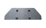Lärmschutz am Schreibtisch - Komplettsatz, Größe variierbar 60 x 60 x 60cm PET-Vlies hellgrau