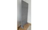 Office Trennwand Stellwand 180cm x 90cm Eco Office Line graues PET-Vlies