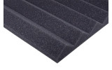 Wave Akustikschaumstoff 25x 25 x 3cm anthrazit