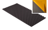 Akustik Noppenschaumstoff MicroPor 100 x 50 x 2cm anthrazit klebend - Schaumstoff in Bestqualität