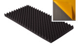Akustik Noppenschaumstoff MicroPor 100 x 50 x 5cm anthrazit klebend - Schaumstoff in Bestqualität