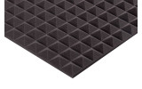 Pyramidenschaumstoff Eco-Line 100 x 100 x 3cm anthrazit - Pyramidenschaum Eco