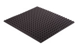 Pyramidenschaumstoff Eco-Line 100 x 100 x 4cm anthrazit - Pyramidenschaum Eco