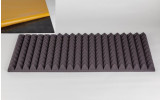 Akustik Pyramidenschaumstoff MicroPor 100 x 50 x 5cm anthrazit klebend - Schaumstoff in Bestqualität