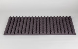 Akustik Pyramidenschaumstoff MicroPor 100 x 50 x 5cm anthrazit - Schaumstoff in Bestqualität