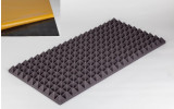 Akustik Pyramidenschaumstoff MicroPor 100 x 50 x 5cm anthrazit klebend - Schaumstoff in Bestqualität