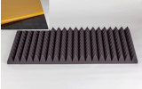 Akustik Pyramidenschaumstoff MicroPor 100 x 50 x 7cm anthrazit klebend - Schaumstoff in Bestqualität