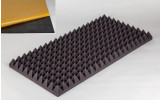 Akustik Pyramidenschaumstoff MicroPor 100 x 50 x 7cm anthrazit klebend - Schaumstoff in Bestqualität