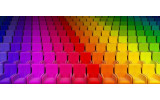 Akustikbild Regenbogen Stühle