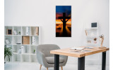 Akustikbild Gipfelkreuz im Sonnenuntergang