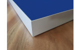 Akustikbild Unifarben mit PG1 blauem Stoff
