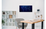Akustikbild Weltkarte blau