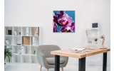 Akustikbild Lila Orchideen