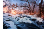 Akustikbild Bergfluss im Winter