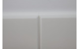 Decorschaumstoff aus Basotect® Schaumstoff 100 x 50 x 3cm,weiss,klebend
