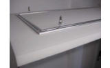 Deckensegel Akustiksegel weiss 100 x 100 x 5cm inkl. stabilisierende Aluschiene