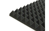 Akustik Pyramidenschaumstoff MicroPor 100 x 50 x 5cm anthrazit - Schaumstoff in Bestqualität