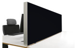 Tischabtrennung 100cm x 50cm x 4,5cm inkl. Alurahmen - Camira® Stoff YS009