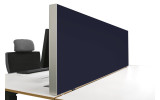 Tischabtrennung 100cm x 50cm x 4,5cm inkl. Alurahmen - Camira® Stoff YS024