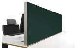 Tischabtrennung 100cm x 50cm x 4,5cm inkl. Alurahmen - Camira® Stoff YS045