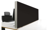 Tischabtrennung 100cm x 50cm x 4,5cm inkl. Alurahmen - Camira® Stoff YS046