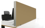 Tischabtrennung 100cm x 50cm x 4,5cm inkl. Alurahmen - Camira® Stoff YS071