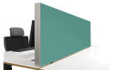 Tischabtrennung 100cm x 50cm x 4,5cm inkl. Alurahmen - Camira® Stoff YS074