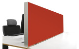 Tischabtrennung 100cm x 50cm x 4,5cm inkl. Alurahmen - Camira® Stoff YS076