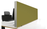 Tischabtrennung 100cm x 50cm x 4,5cm inkl. Alurahmen - Camira® Stoff YS077