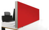 Tischabtrennung 100cm x 50cm x 4,5cm inkl. Alurahmen - Camira® Stoff YS079