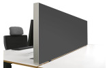 Tischabtrennung 100cm x 50cm x 4,5cm inkl. Alurahmen - Camira® Stoff YS081