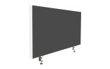Tischabtrennung 100cm x 50cm x 4,5cm inkl. Alurahmen - Camira® Stoff YS081