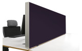 Tischabtrennung 100cm x 50cm x 4,5cm inkl. Alurahmen - Camira® Stoff YS084